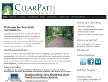 Tablet Screenshot of clearpathaccountants.com